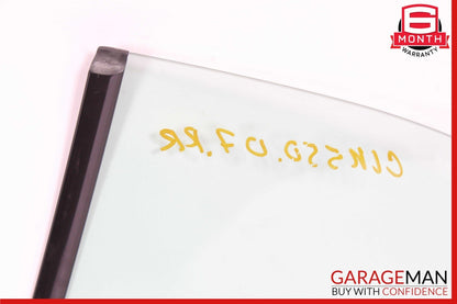 03-09 Mercedes W209 CLK550 CLK63 AMG Rear Right Side Door Window Glass OEM