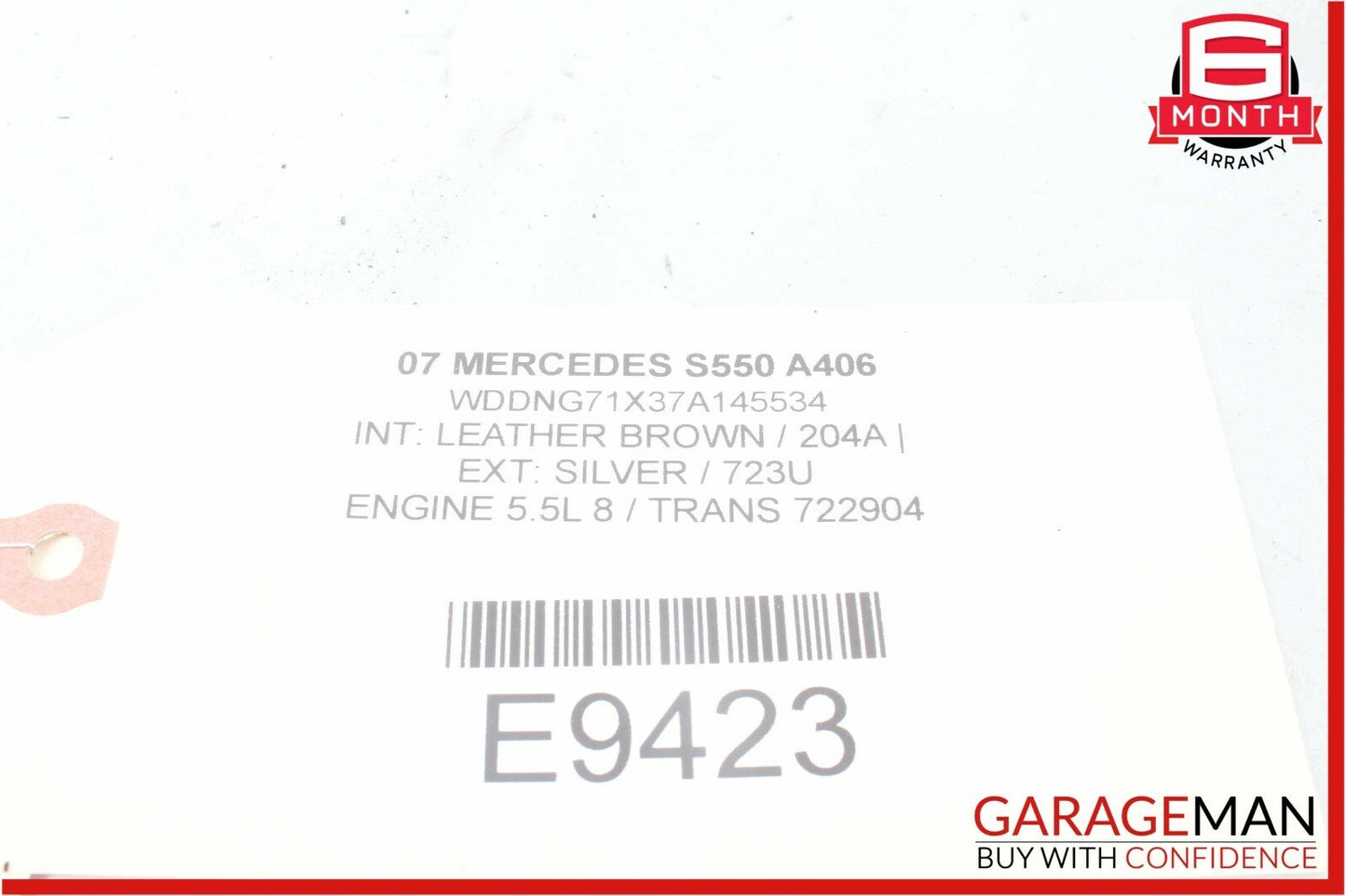 07-13 Mercedes W221 S550 S400 S65 AMG Headlight Head Light Switch Control Module