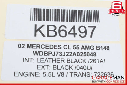 00-06 Mercedes W215 CL55 AMG Center Console Shifter Bezel Trim 2152600196 OEM