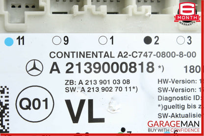 16-18 Mercedes W213 E400 Front Left Driver Side Door Control Module Unit OEM