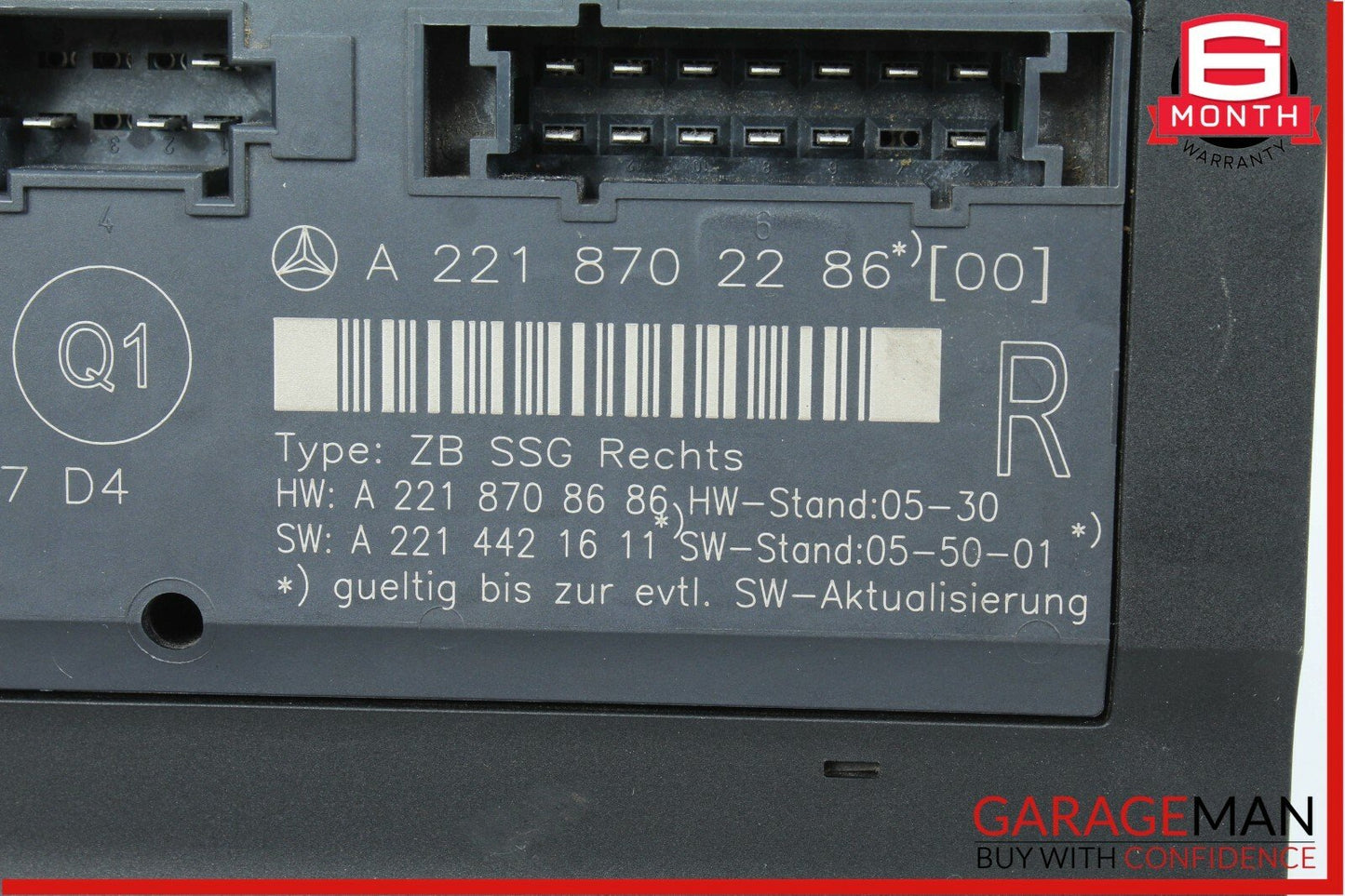 07-09 Mercedes W221 S550 S63 AMG Front Right Side Under Seat Control Module OEM
