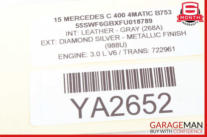 15-20 Mercedes W205 C400 C350e C43 AMG Rear Left Side Door Lock Latch Actuator