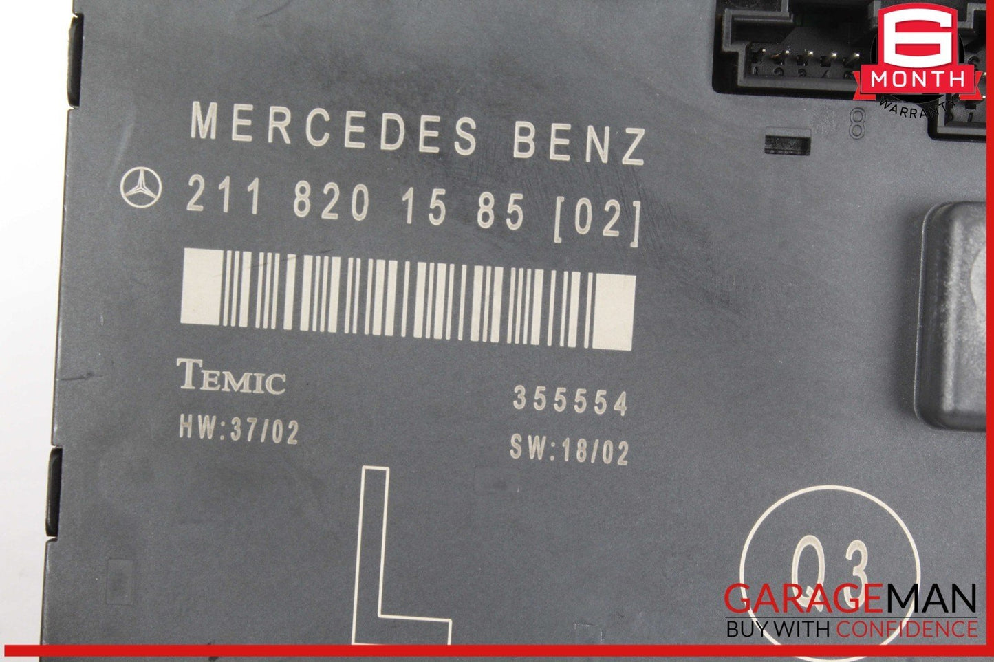 03-09 Mercedes W211 E320 4MATIC Front Left Side Door Control Module Unit OEM