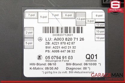 07-13 Mercedes W221 S550 S400 Rear Right or Left Side Door Control Module OEM