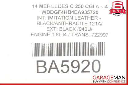 08-17 Mercedes C250 E350 Trunk Lid Latch Lock Actuator w/ Cylinder Lock Latch