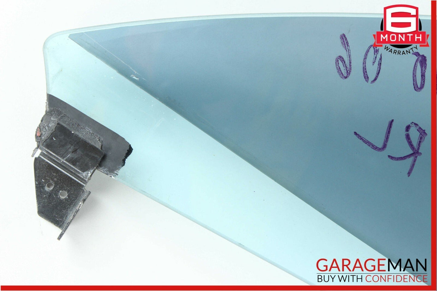 06-11 Mercedes W219 CLS500 Rear Left Quarter Door Window Glass Panel Assembly