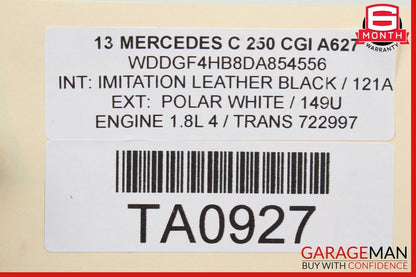 12-15 Mercedes C250 SLK250 7G Automatic Transmission Assembly 722.997 OEM