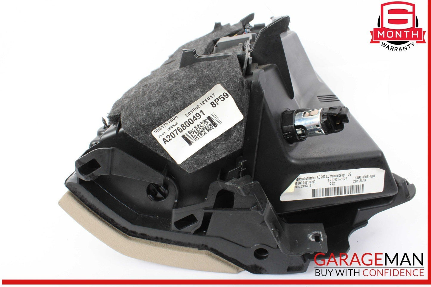 10-13 Mercedes W207 E350 E550 Dashboard Glove Box Compartment 2076800491 OEM