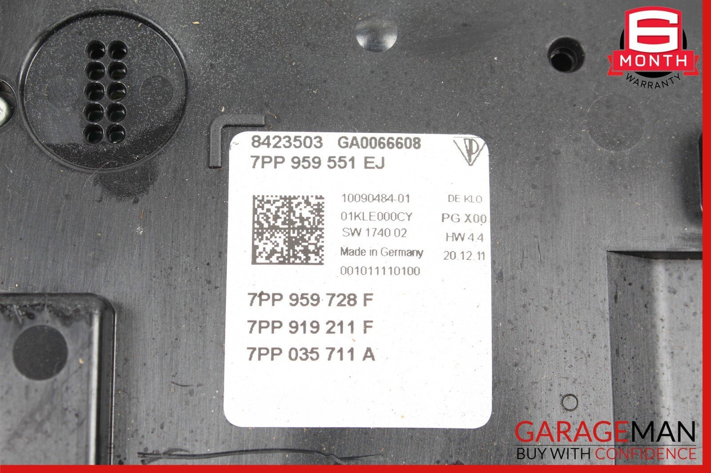 10-16 Porsche Panamera 970 Front Overhead Console Dome Light Sunroof Switch
