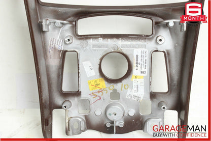 10-13 Mercedes W221 S550 Front Center Console Multi Function Trim Cover Wood OEM