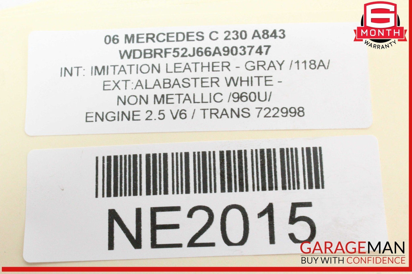 05-11 Mercedes W203 C230 E350 RWD Engine Oil Level Dip Stick 2720100072 OEM