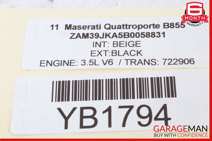 03-13 Maserati Quattroporte M139 Sunroof Sun Roof Motor 6117026 OEM