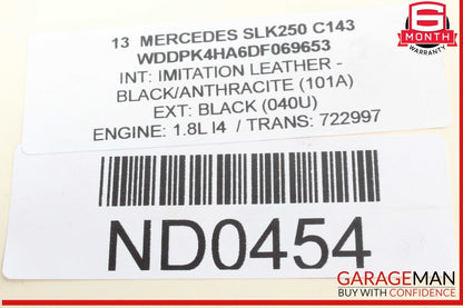 05-20 Mercedes R172 SLK250 SLC300 Rear Shock Strut Coil Spring Set of 2 OEM