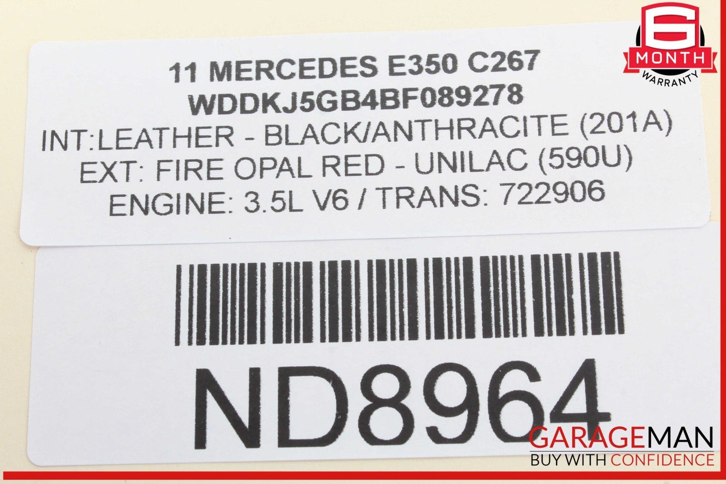 08-18 Mercedes W212 E350 Front Right Side Door Control Module 2129004302 OEM