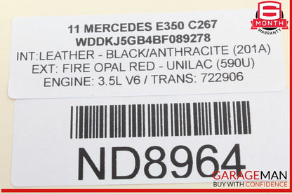 08-18 Mercedes W212 E350 Front Right Side Door Control Module 2129004302 OEM