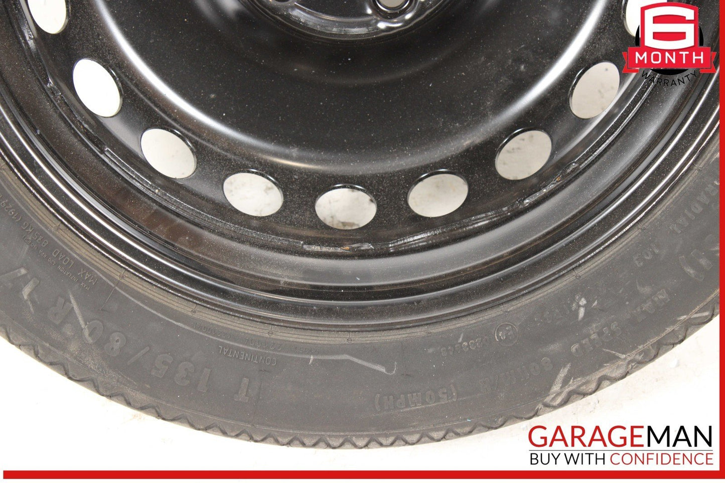 10-17 Mercedes W207 E400 C250 Coupe Donut Spare Tire Wheel Rim 135 80 17" OEM