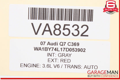 07-15 Audi Q7 Front Left Driver Side Window Regulator Motor 4L0959801B OEM