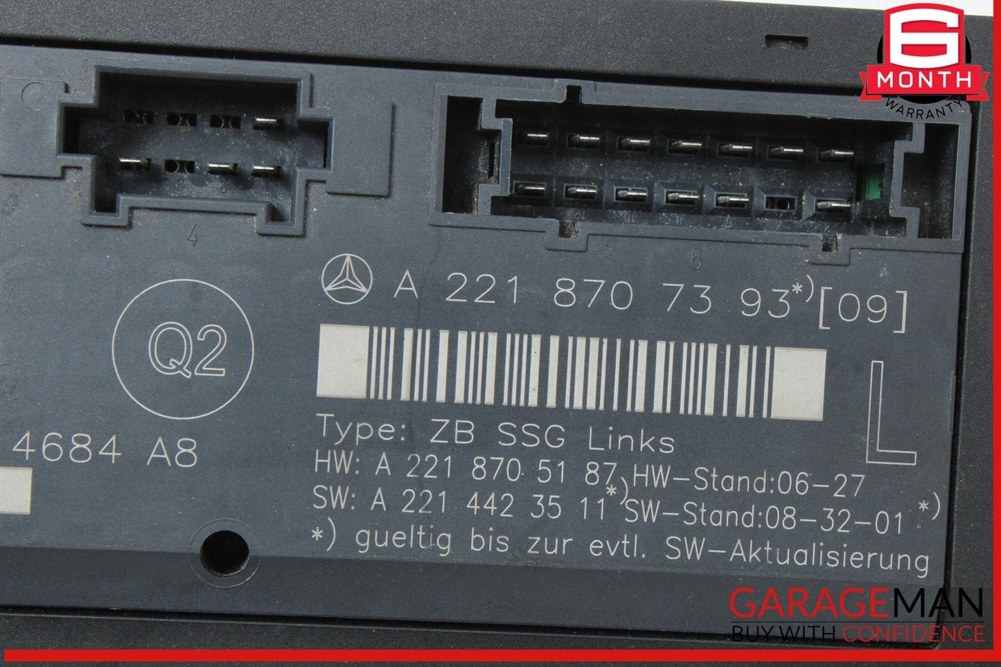 07-13 Mercedes W221 S550 S63 Front Left Driver Side Under Seat Control Unit OEM
