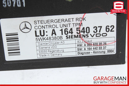 06-13 Mercedes W251 R350 CL550 R350 TPMS Tire Pressure Control 1645403762 OEM