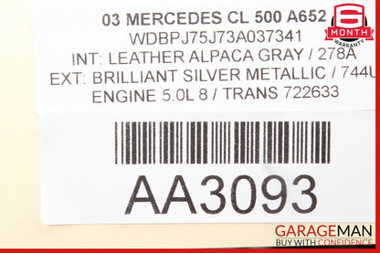 03-06 Mercedes W215 CL500 Rear Left & Right Side Brembo Brake Calipers Set OEM
