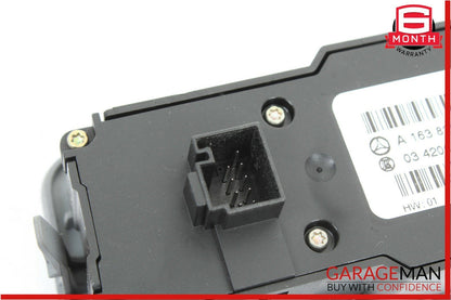 02-05 Mercedes W163 ML320 ML500 Rear Window Switch w/Climate OEM
