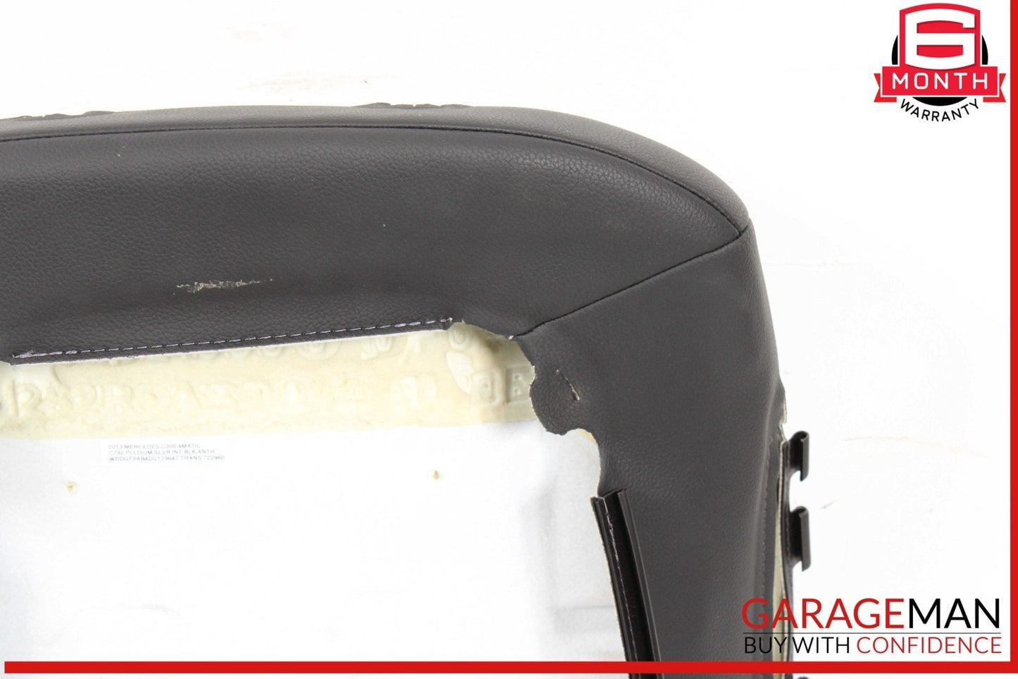 08-14 Mercedes W204 C300 Front Right Passenger Side Top Upper Seat Cushion OEM