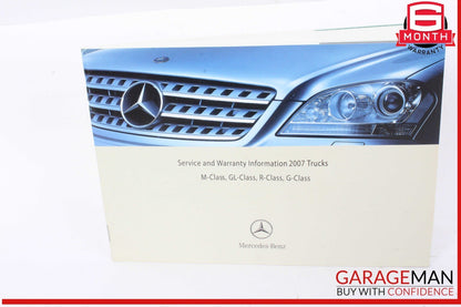 07 Mercedes-Benz X164 GL450 4MATIC Owner's Manual Book Set OEM