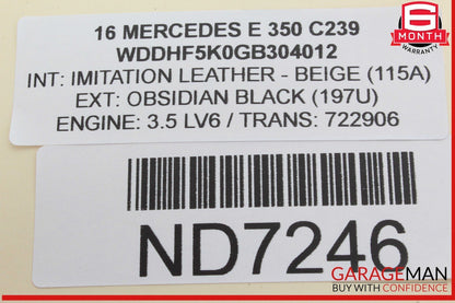 14-20 Mercedes W212 E350 SLC300 Ignition Switch Module 2189054701 OEM