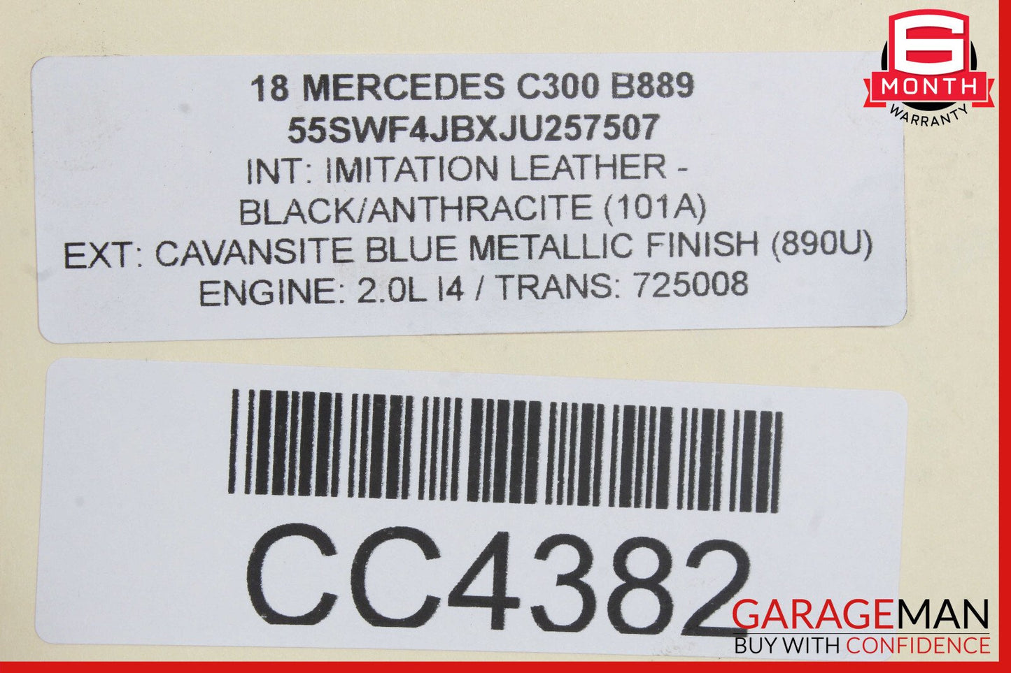 15-20 Mercedes W205 C300 RWD Rear Differential Diff Axle Carrier Assembly