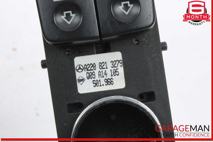 03-06 Mercedes W220 S430 Front Left Side Master Window Switch 2208213279 OEM