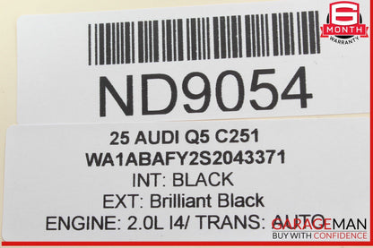 18-25 Audi Q5 SQ5 Exterior Door Handle Latch Sensor 8W0927754 OEM