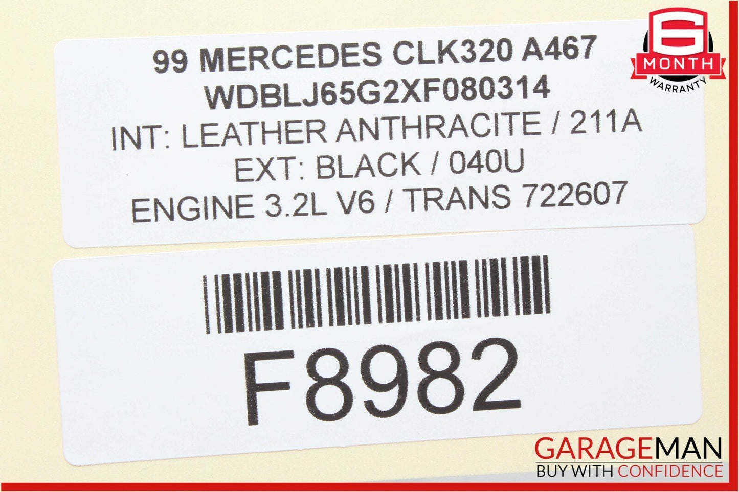 98-03 Mercedes CLK320 SL500 E320 Power Steering Pump Reservoir Assembly