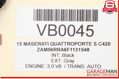 14-18 Maserati Quattroporte S Parking Park Sensor Control Module Unit 670004819