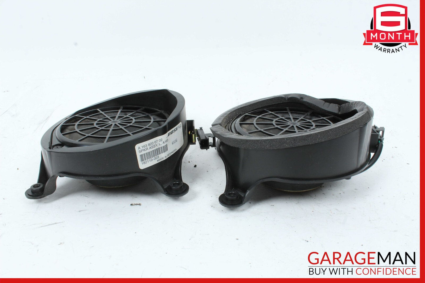02-05 Mercedes W163 ML350 Rear Right & Left Side Door Audio Speakers Set OEM