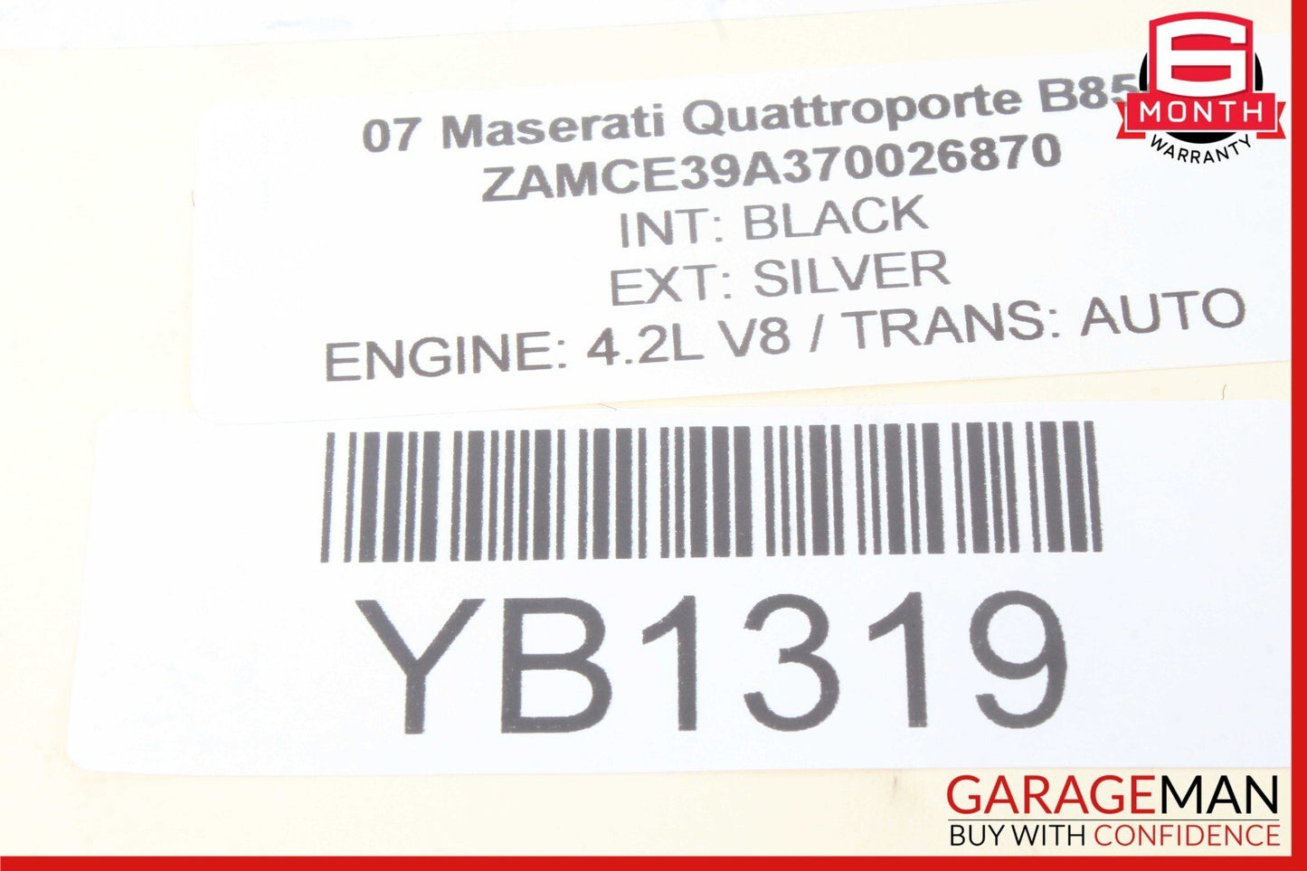 03-12 Maserati Quattroporte M139 Sunroof Sun Roof Motor 6117026C OEM