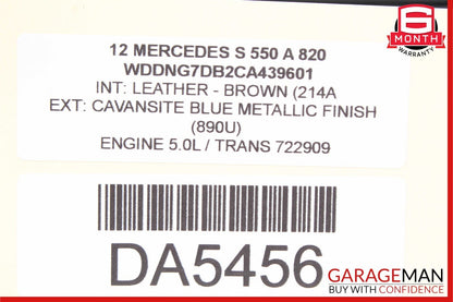 07-13 Mercedes W221 S550 S500 Rear Right or Left Side Door Control Module OEM