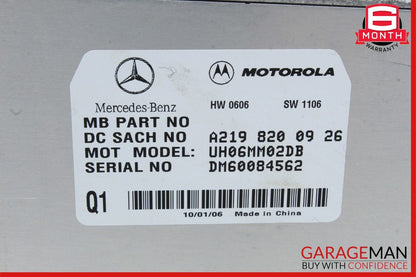 06-12 Mercedes W211 E350 CLS550 Communication Control Module 2198200926 OEM