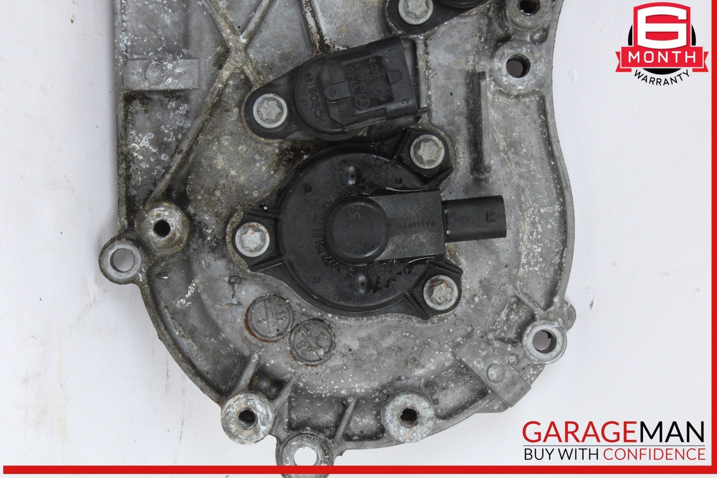05-13 Mercedes W221 S400 Hybrid Front Left Side Engine Timing Chain Cover Plate