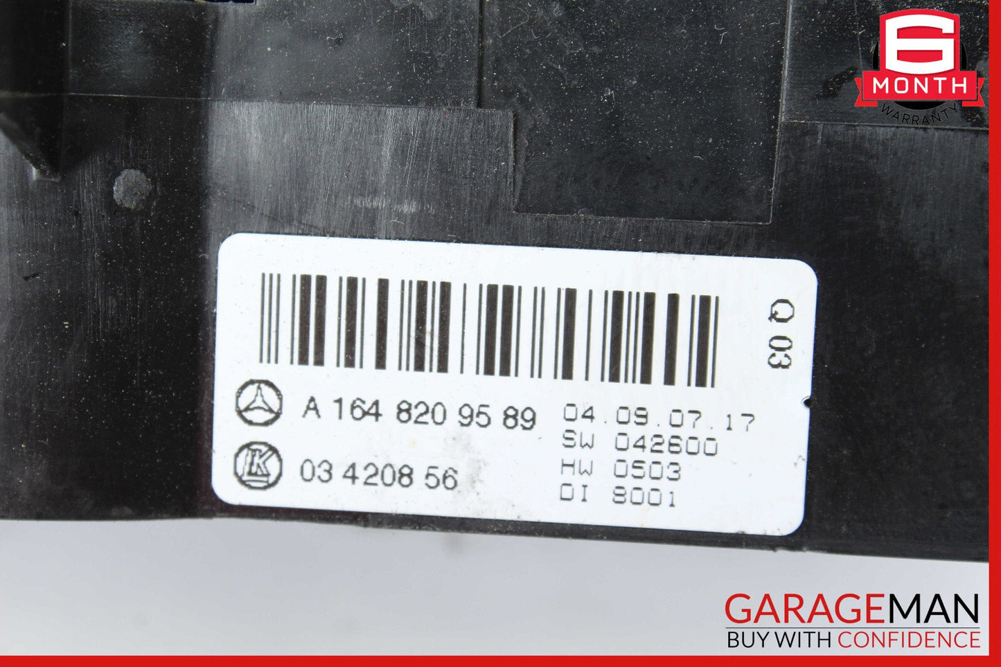 06-11 Mercedes X164 GL450 ML550 Rear A/C Heater Climate Control Switch Unit OEM
