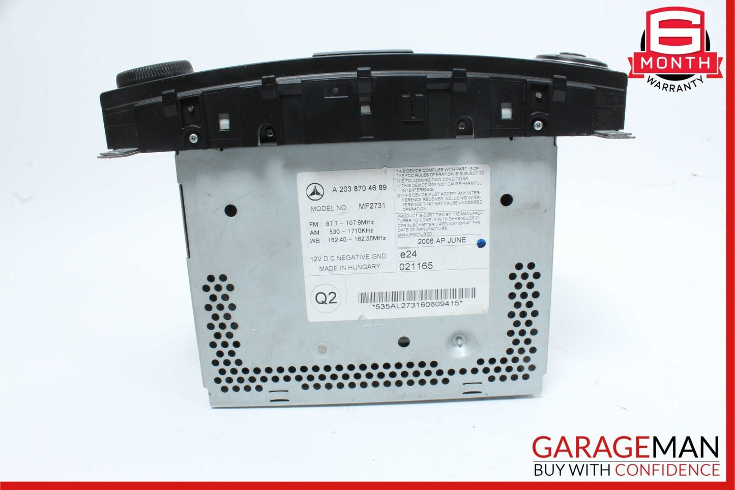 05-07 Mercedes W203 C230 AM FM Receiver Disc CD Player Headunit Head Unit OEM