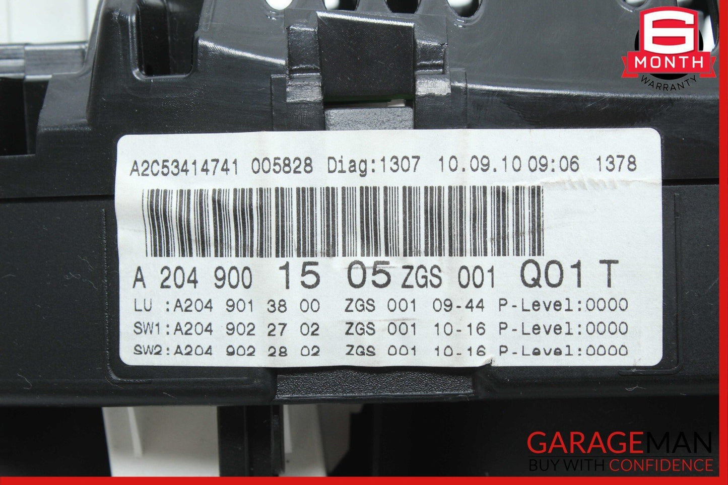 08-11 Mercedes W204 C300 C350 Instrument Speedometer Cluster 2049001505 OEM