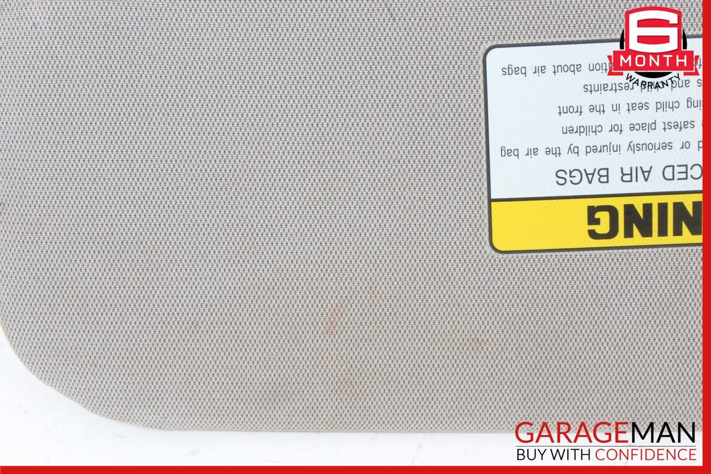 15-20 Hyundai Genesis Front Right Passenger Side Sun Visor Sunvisor Gray OEM
