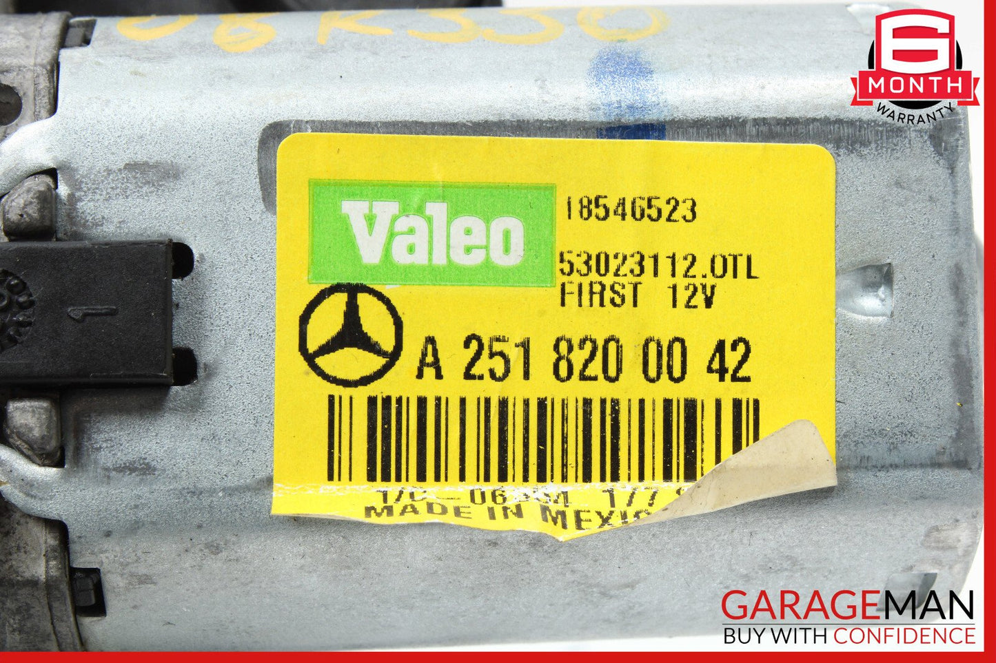 06-13 Mercedes GL550 GL450 Valeo Rear Window Windshield Glass Wiper Motor Unit