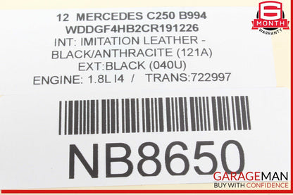 08-17 Mercedes W204 C250 E350 Front Right / Left Shock Spring Absorber Strut