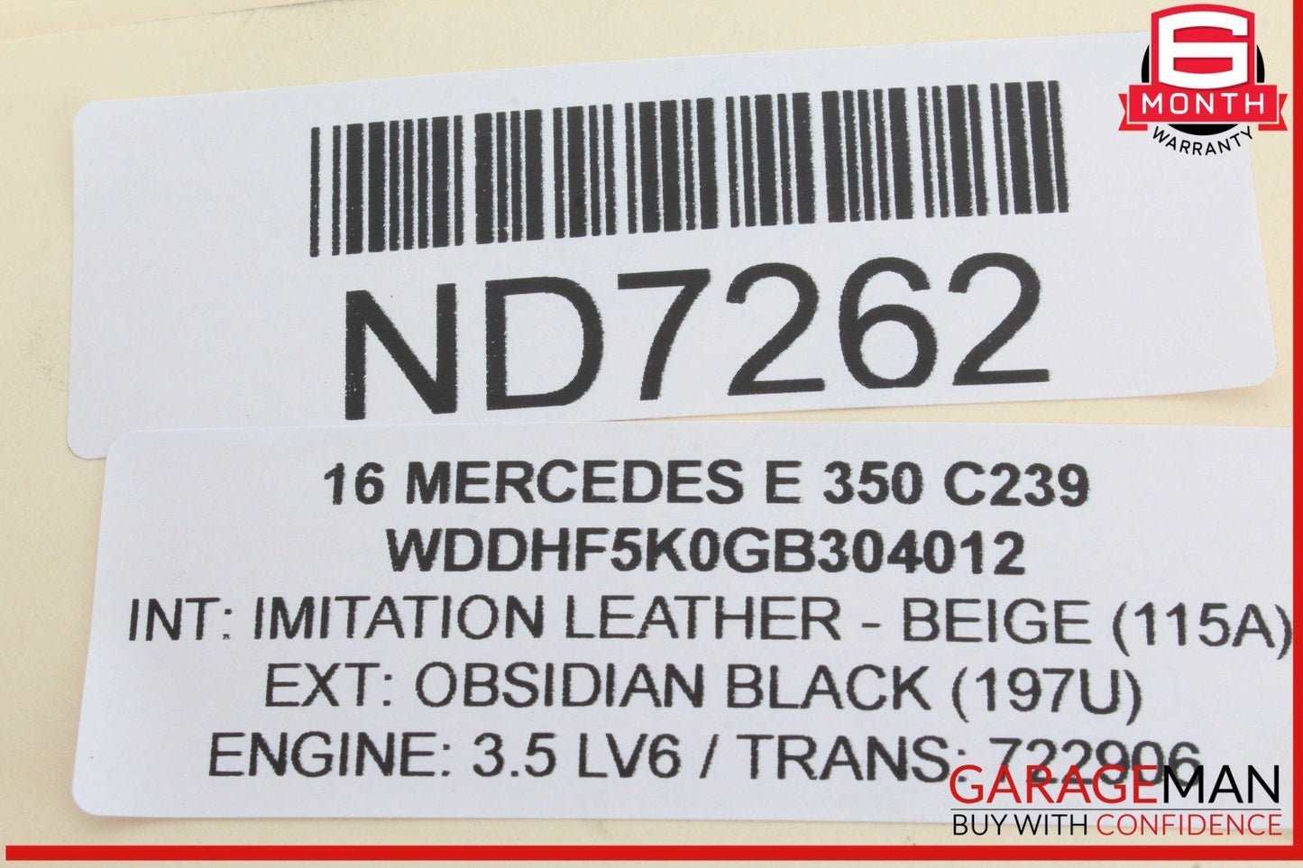 08-20 Mercedes W212 E350 E550 E400 Rear Left Side Door Lock Latch Actuator OEM