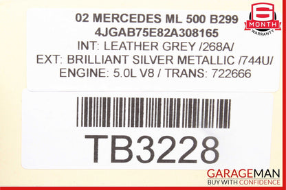 98-05 Mercedes W163 ML500 ML350 ML55 AMG Front Right Side Axle CV Half Shaft OEM