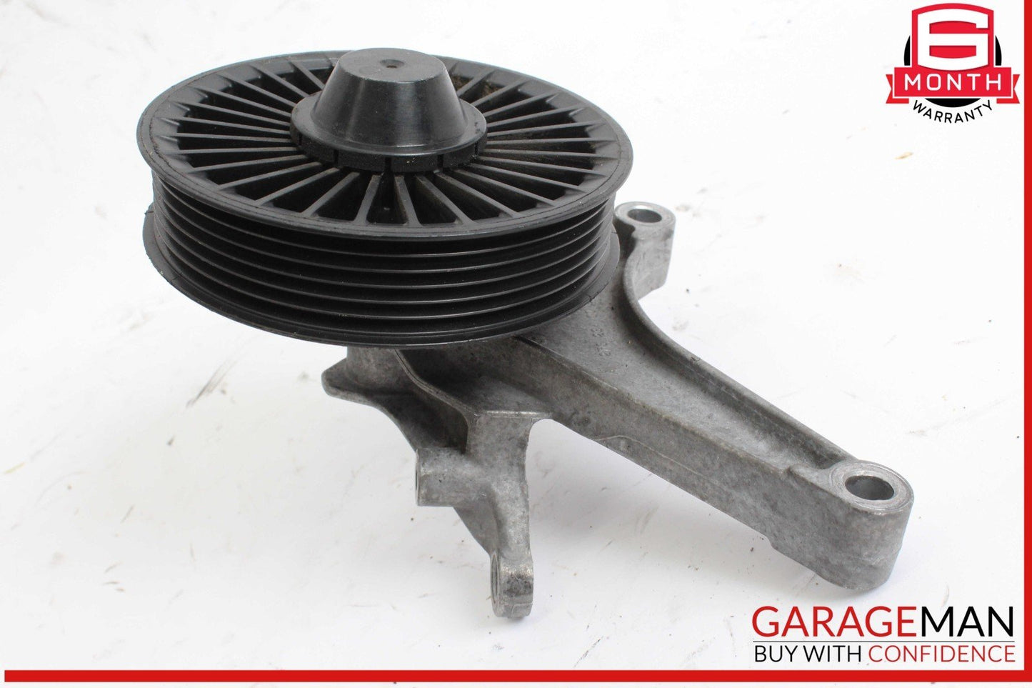11-20 Mercedes X166 GL550 GL450 CLS550 V-Belt Tensioner Pulley Mount OEM