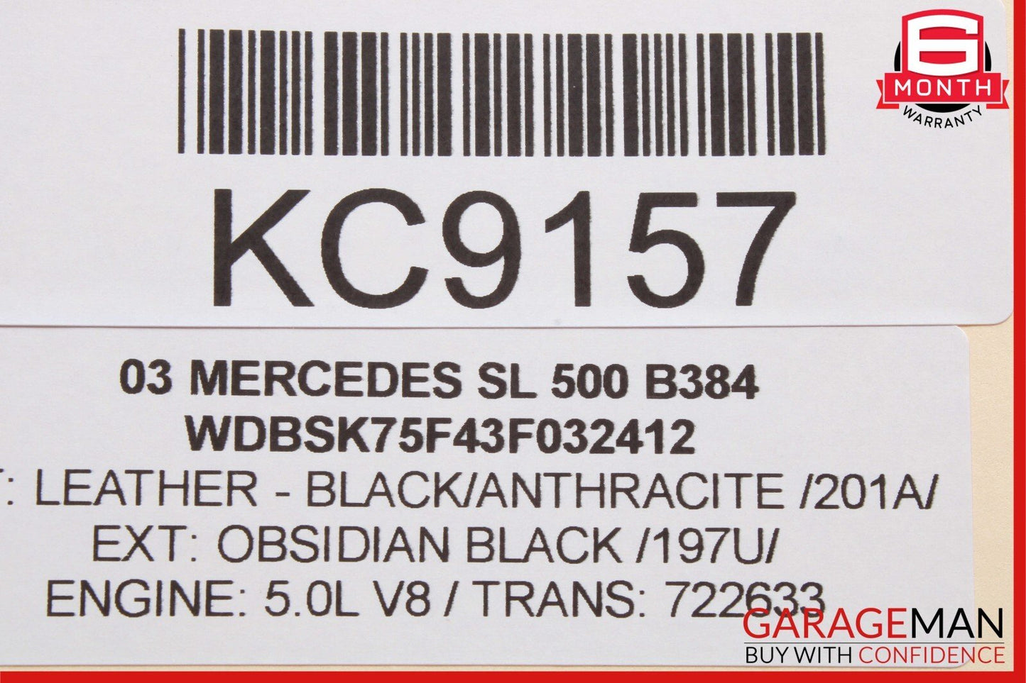 00-09 Mercedes R230 SL500 S500 Seat Vacuum Pump Reservoir Tank 2208050119 OEM