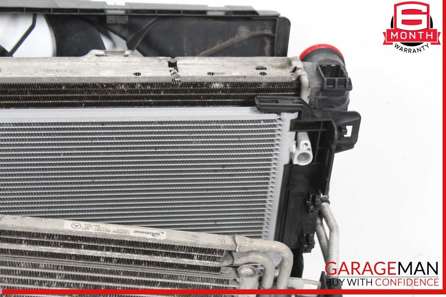 11-13 Mercedes W212 E350 Engine Motor Cooling Radiator AC A/C Condenser Assembly