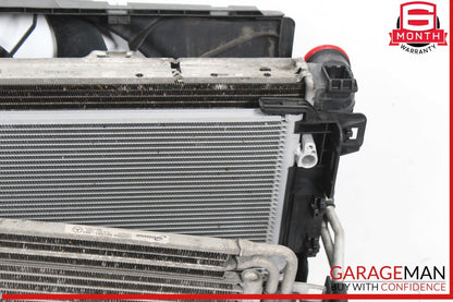 11-13 Mercedes W212 E350 Engine Motor Cooling Radiator AC A/C Condenser Assembly